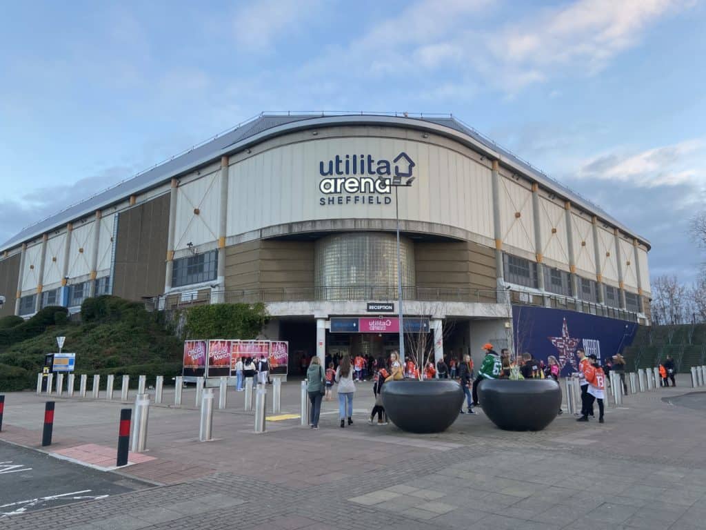 Sheffield utilita arena home of the sheffield steelers who play in the eihl uk ice hockey league