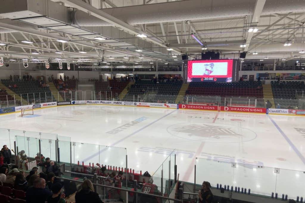 Cardiff ice rink ice arena wales vindico arena inside uk hockey skating