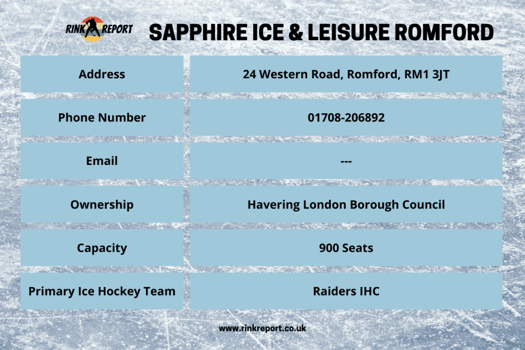 Romford ice rink sapphire ice and leisure england uk hockey skating