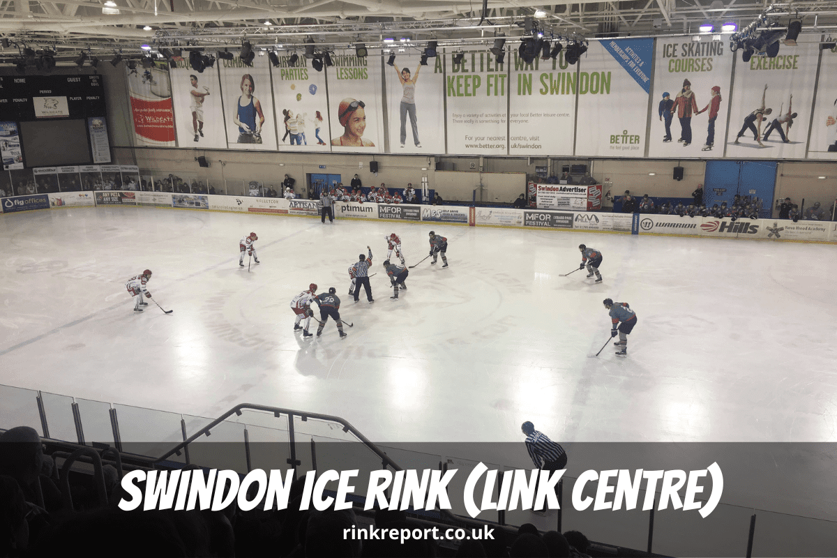Swindon ice rink link centre england uk hockey game face off wildcats vs bison
