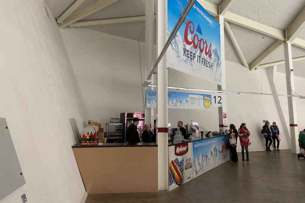 Cardiff ice rink ice arena wales recently renamed to vindico arena refreshment stand